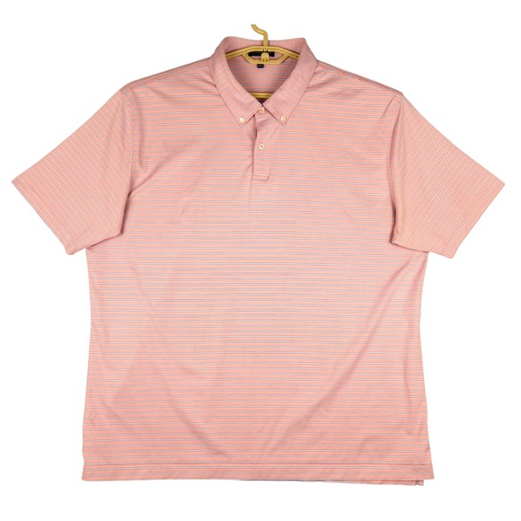 Peter Millar Crown Crafted Polo Shirt Striped Golf Casual XXL - Picture 1 of 7